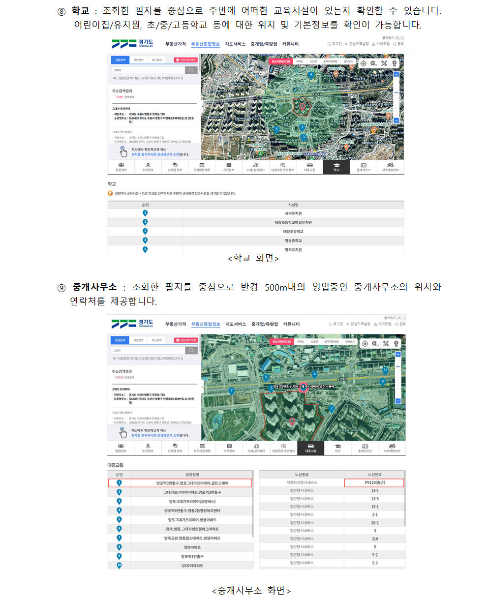 학교,중개사무소