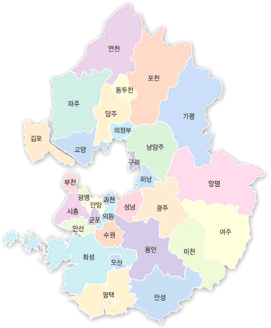 경기도 지도